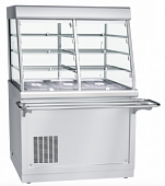 Прилавок-витрина холодильная Abat ПВВ(Н)-70Х-С-НШ нерж (21000009703) в компании ШефСтор
